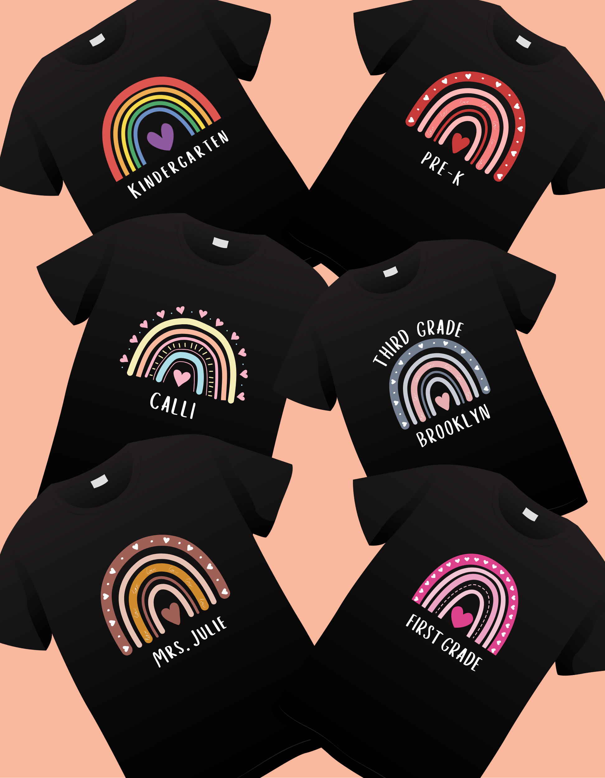 Rainbow - Multiple Design & Custom Options